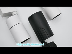 Aluminum + Plastic Black Surface Track Light Cob 24W Fast Heat Dissipation