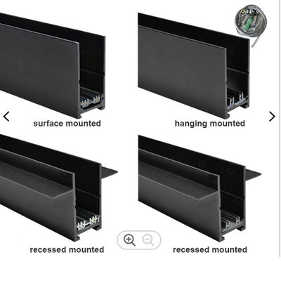 Aluminum Recessed Magnetic Track Rail Surface Mounted LED Magnetic Track Light