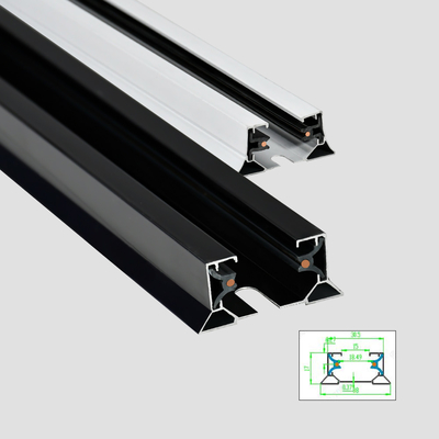 Thickened 2 Wire Aluminum Track Rail 1m 1.5m 2m 3m