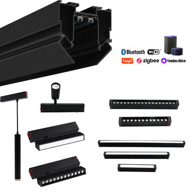 IP20 Aluminum Track Light Rail 220v Tension Ceiling Guide Rail