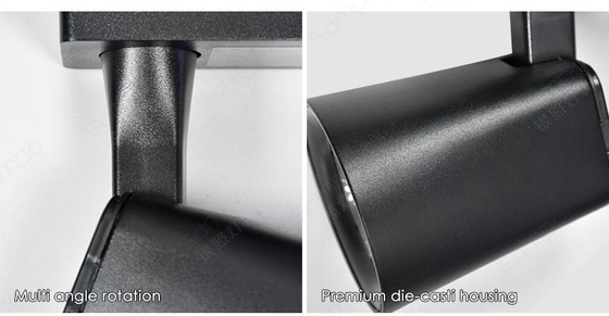 12W 20W 30W 40W LED Track Spotlight 350 Horizontal Adjustable