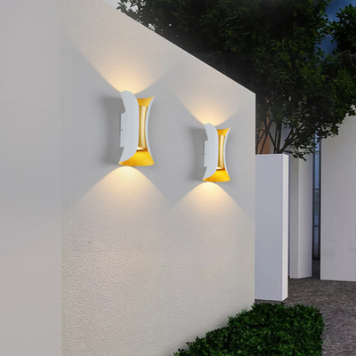 Sand Black Cri80 6W Ip65 Waterproof Up And Down Luminous Led Wall Lamps
