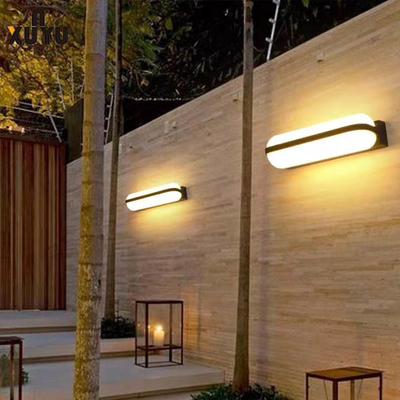 Moisture Proof Outdoor Balcony Wall Lights 100*260mm Black Color