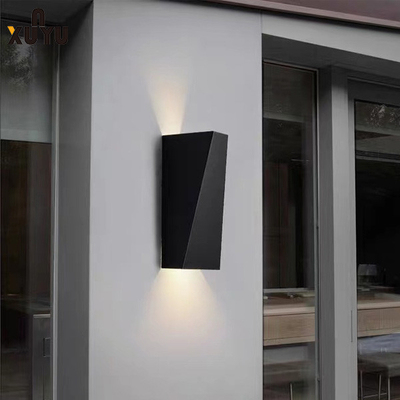 Geometric Outdoor Wall Lamp Light 85*205*85mm Aluminum Glass