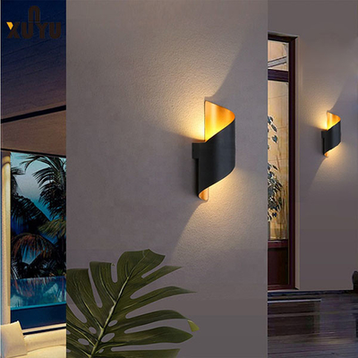 S Shaped Outdoor Wall Lantern Sconce 3W/9W 4000K For Courtyard