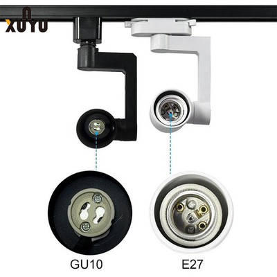 E27 Bulb Gu10 Track Light Fixtures 3w 5w Spotlight Housing