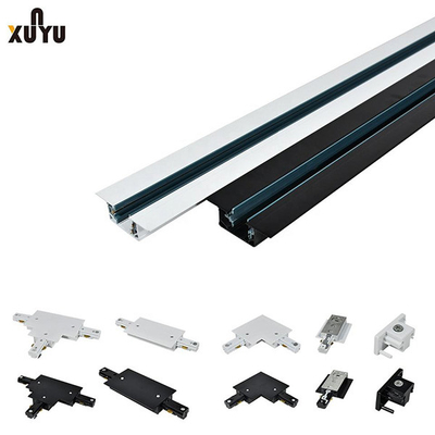 3 Wire Embedded Lighting Track System For Cafe Restaurant Shop
