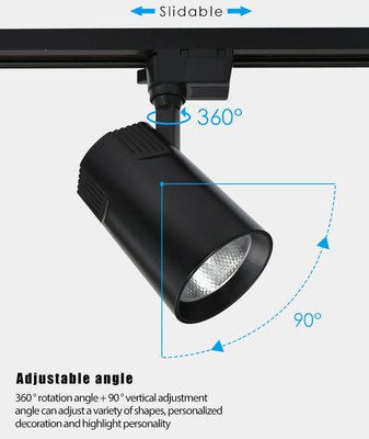 Warm White LED Track Spotlight 220-240V For Clothing Store