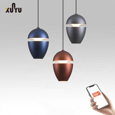 Bedroom 8W Water Drop Pendant Light 3000k-6000k Aluminum Shade