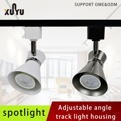 Die Casting Iron Mr16 Gu10 White Color Track Fixture Living Room
