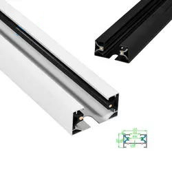 Powder Coating Track Lighting Rail System Second Line 1m 2m 3m