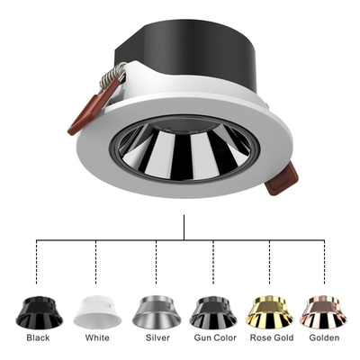 AC100-240V LED Recessed Downlight 85X40MM Recessed Cob Downlight