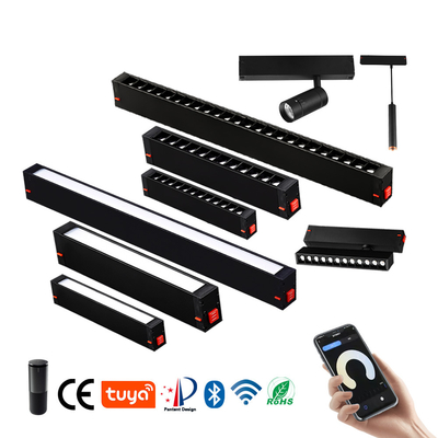 220v 9w 18w LED Magnetic Track Light Anti glare LED Linear Spotlight