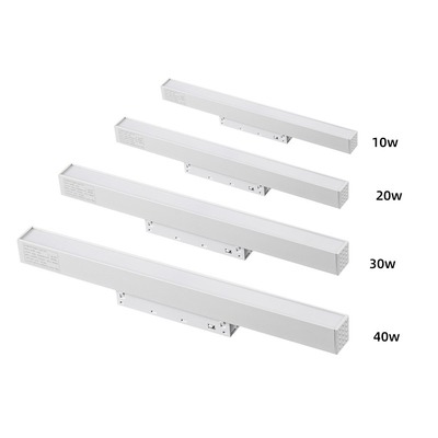 Hotel Villa 48V Magnetic Track Light 10w 20w 30w White Linear Commercial Lighting