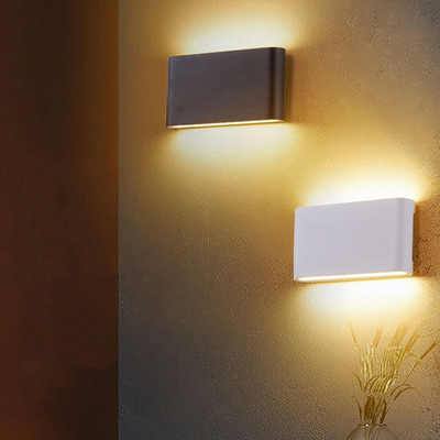 Ultra Thin Living Room Bedroom Bedside Double Head Wall Light 6w 12w Waterproof