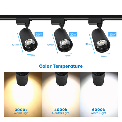 Surface Mounted Adjustable Angle Cob Led Track Light High CRI