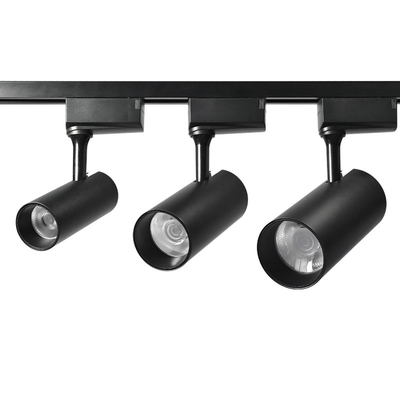 Cct 3000k \ 4000k Cob Track Light 30w 20w Clothing Store Window Black