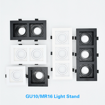 Recessed 1 Head/2 Head/3 Head Mr16 LED Housing Commercial Lighting Kit