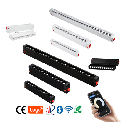 Black White Smart Track Light System Spotlight Grille Lamp Linear Intelligent No Main Lamp