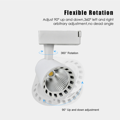 Small Bell Mouth COB Track Spotlight 10W 20W 30W Clothing Store Spotlight