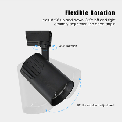 Aluminum Body COB LED Spotlight Commercial Lighting LED Track Spotlight
