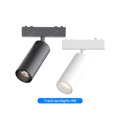 Surface mounted Ultra Thin 24V 48V Magnetic Track Light Adjustable Angle Spotlight