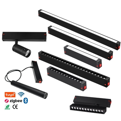 220V Home Dining Smart WiFi App Magnetic Tracking Liner Light Led Track Linear Light System Magnetic Track Lights