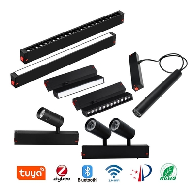 Embedded Magnetic LED Double Head Track Light COB 4000K 6000K Spotlight