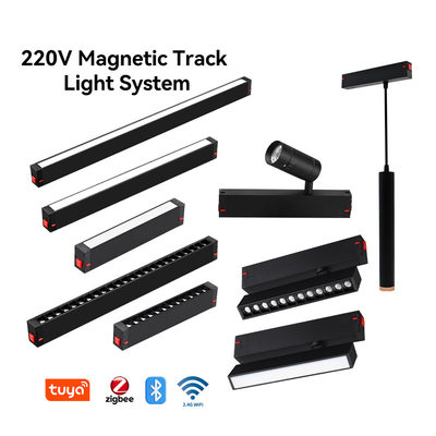 High Voltage Magnetic Track Folding Grille Light COB OSRAM Chip Track Light