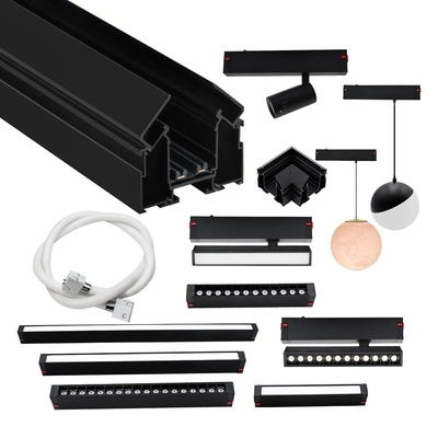 220V Tuya Smart Magnetic Track Lamp 10W 20W Black Linear Led Floodlight