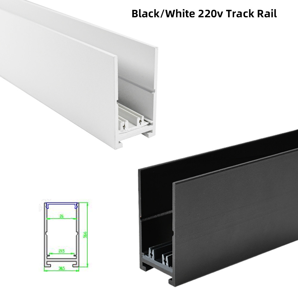Household LED Magnetic Track Rail 1m-3m Track Rail Hoisting / Surface ...