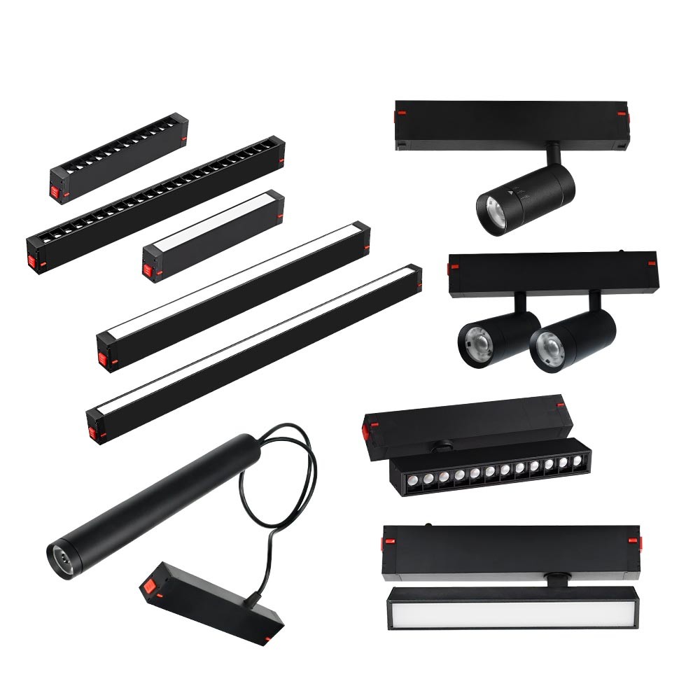 Magnetic Track Light Embedded LED Line Light, 3000K 4000K 6000K Flood Light